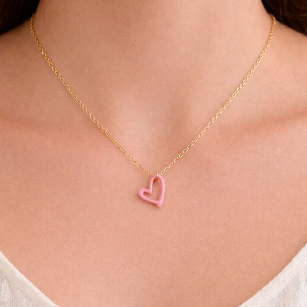 Je Taime Necklace - PINK